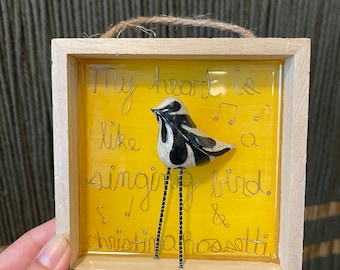 My Heart is Like a Singing Bird | Yellow Quote Box Collaboration