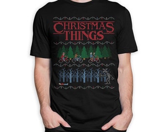 Christmas Things Sweater T-Shirt, Cool X-Mas Gift Shirt, Men's Women's Sizes (NOV-22331)