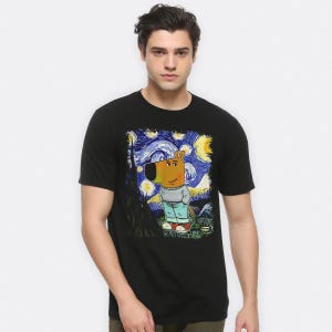 Camiseta Chill Guy Noche Estrellada, tallas para hombre y mujer (CHG-78731)