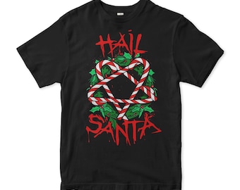 ヘイルサンタクリスマストライブレンドTシャツ - Etsy 日本