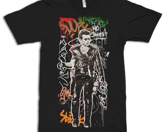 T-shirt punk Street Art James Dean, tailles homme femme