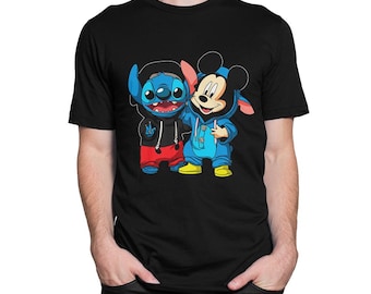 Mickey Mouse and Stitch Best Friends T-Shirt, Men's Women's Sizes