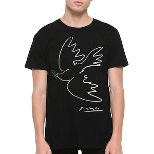 Dove of Peace by Pablo Picasso T-Shirt, Men&#39;s Women&#39;s Sizes (ISK-902650)