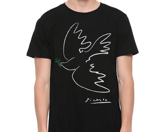 Dove of Peace by Pablo Picasso T-Shirt, Men's Women's Sizes (ISK-902650)
