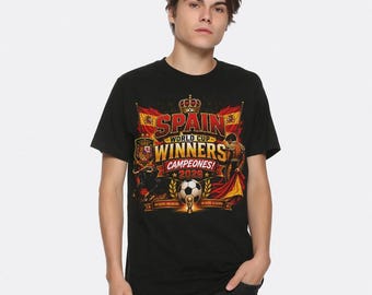 Spain 2026 World Champions T-Shirt, Espana Campeones Shirt, Men's Women's Sizes (FOT-273107)