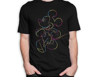 T-shirt Mickey Mouse, tailles homme femme (MIK-232444)