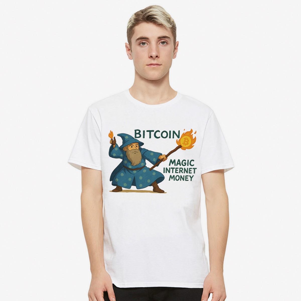 Bitcoin Magic Internet Money T-shirt, Men's Women's Sizes (BTC