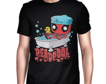 Deadpool Bathroom T-Shirt, Men's Women's Sizes