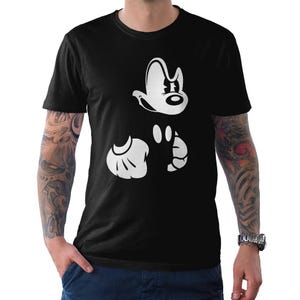 Camiseta de Mickey Mouse enojado, tallas para hombre y mujer