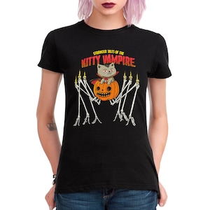 Kitty Vampire Halloween T-Shirt, Men&#39;s Women&#39;s Sizes