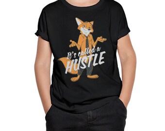Zootopia Nick It's Called a Hustle-T-shirt, kindermaten (ZTP-554910)