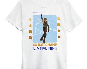Ilia Malinin Figure Skating Champion T-Shirt, Men's Women's Sizes (LML-102180)