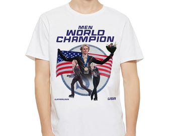 Ilia Malinin Men World Champion T-Shirt, Men's Women's Sizes (LML-032180)