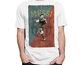 Lionel Messi Camp Nou T-Shirt, Men's Women's Sizes (MES-852001)