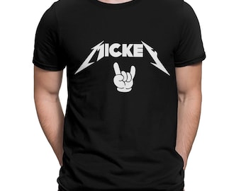 Maglietta Heavy Metal di Topolino, taglie da uomo a donna