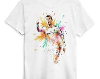 Cristiano Ronaldo T-shirt med grafik, herr- och damstorlekar