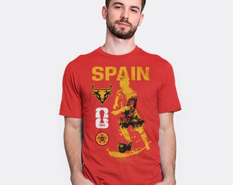 Spanish National Football Team T-Shirt, Men's Women's Sizes (FOT-272863)