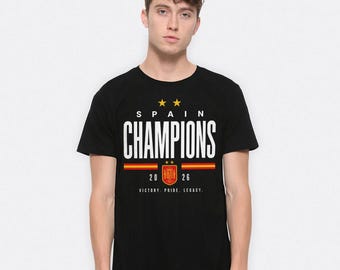 Spain World Champions 2026 T-Shirt, Men's Women's Sizes (FOT-303125)