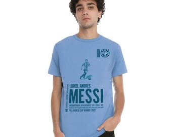 Lionel Messi Argentina 2022 T-Shirt, Men's Women's Sizes (FOT-516170)