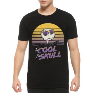 Camiseta de Jack Skellington "Too Cool For Skull", de Pesadilla antes de Navidad, tallas para hombre y mujer (CKL-150832)