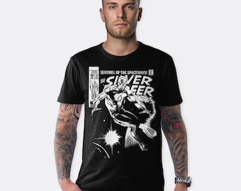 Maglietta The Silver Surfer, taglie da uomo a donna (FFF-320101)