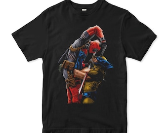 Deadpool vs Wolverine T-Shirt, Men's Women's Sizes (DEA-864222)