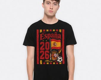 Espana Campeon Del Mundo 2026 T-Shirt, Spain World Champion, Men's Women's Sizes (FOT-403125)