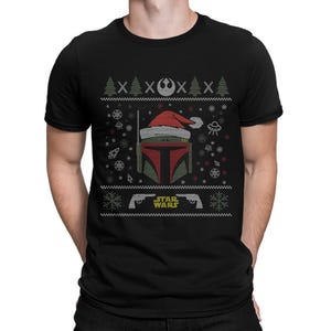 Boba Fett Christmas T-Shirt, X-Mas Holiday Gift Shirt, Men&#39;s Women&#39;s Sizes
