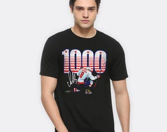 Alex Ovechkin 1000 Goals Record T-Shirt, Men's Women's Sizes (VCH-109324)