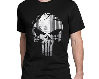 Punisher Skull T-Shirt, Men's Women's Sizes