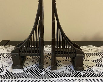 Restoration Hardward Cast Iron Golden Gate Bridge Heavy Bookends