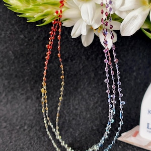 Rainbow Pride Choker Necklace, Delicate Dainty Rainbow Choker, Multi-colour Minimalist Jewelry, Layering Stack Necklace Gift for Her