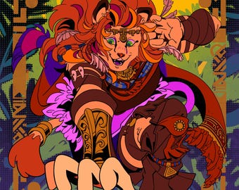 FFXIV Art Print Wuk Lamat
