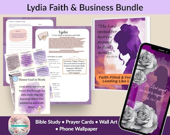 Lydia Bible Study Bundle: Faith, Leadership, Workbook (Digital Download)