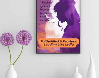 Versets bibliques de Lydia | Christian Leadership imprimable (téléchargement numérique)