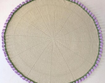 デジタルPDFダウンロード、かぎ針編みのスズランブーケブランケットの