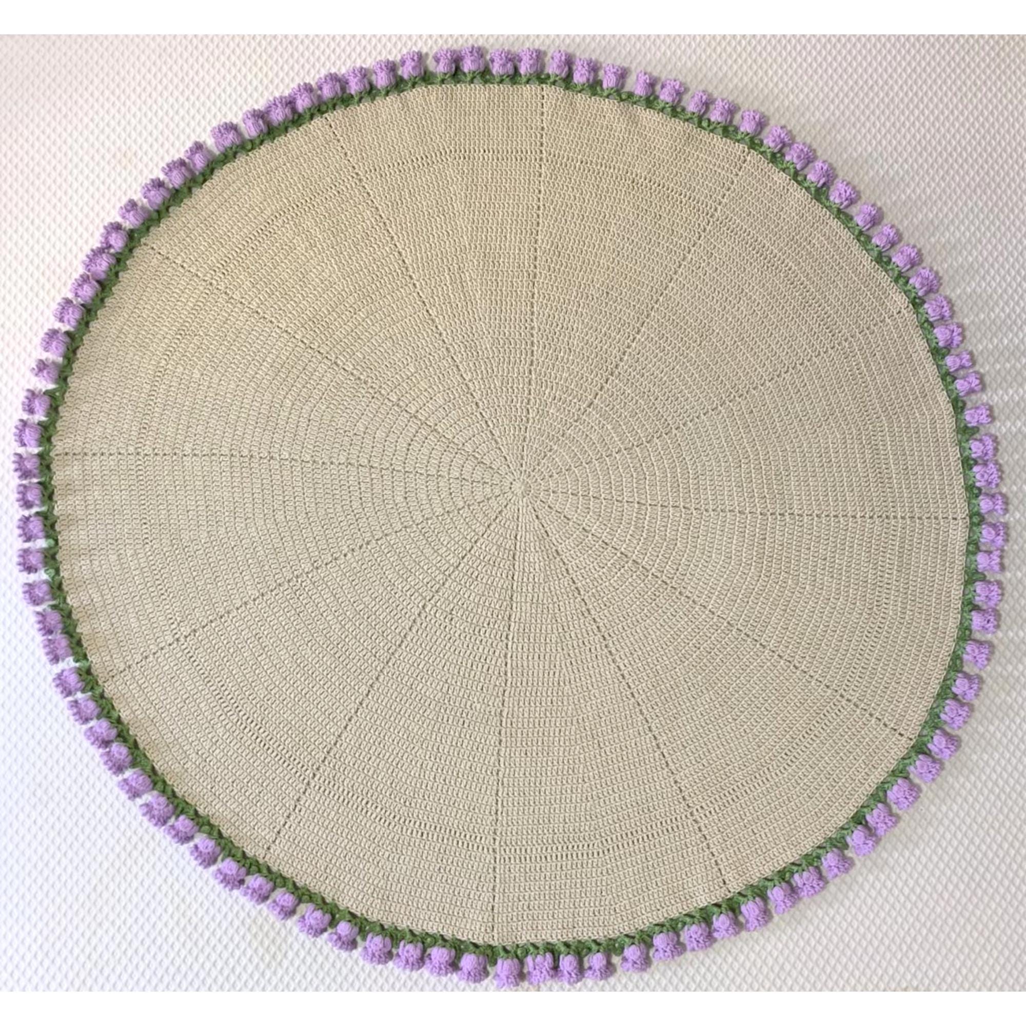 デジタルPDFダウンロード、かぎ針編みのスズランブーケブランケットの