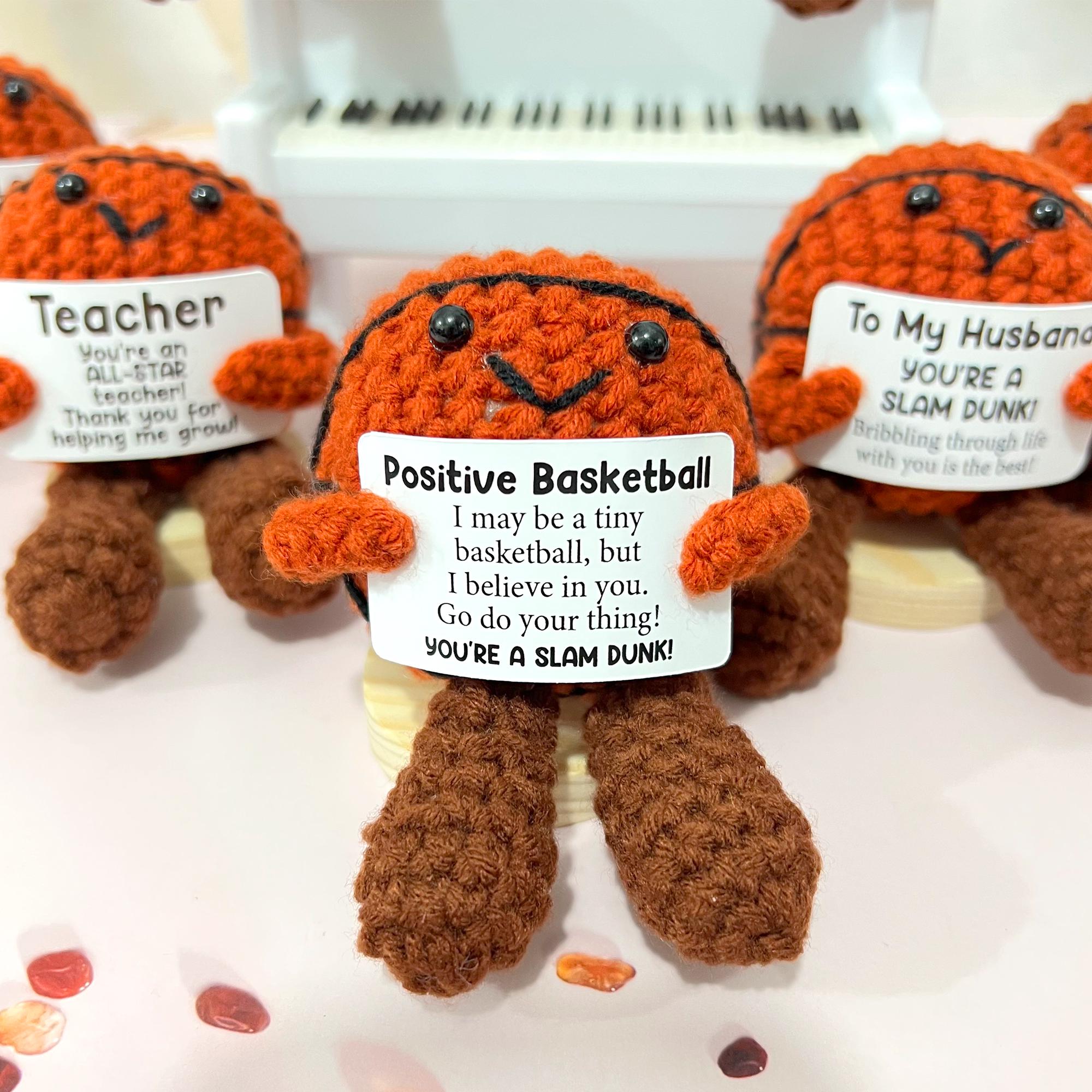 34 Basketball Crochet Patterns for Fans, Gifts, and Game-Day Decor 3 Crochet Basketball Amigurumi: Personalized Positive Desk
