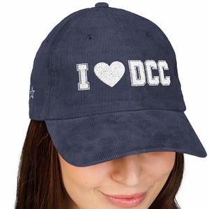 Cowboys Cheerleader Corduroy Cap, Thunder Dallas Cheerleaders Hat, DCC Hat, Dallas Cheerleader Gift, Cowboys Game Day Hat, Cheerleader Hat
