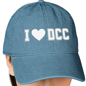 Cowboys Cheerleader Denim Hat, Thunder Cheerleaders Hat, DCC Embroidered Cap, Dallas Cheerleader Gift, Cowboys Game Day Hat, Cheerleader Hat