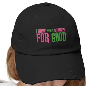 I have been CHANGED FOR GOOD Wicked Inspired Hat, For Good Hat, Wicked Movie Musical Hat, Wicked Movie Hat, Glinda Hat, What is this feeling