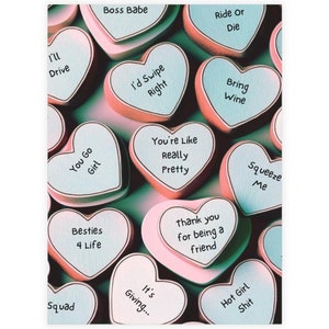 Cartes coeur de conversation Merci d'avoir été un ami (enveloppes incluses) Carte de remerciement meilleur ami, carte de remerciement astucieuse, carte de remerciement