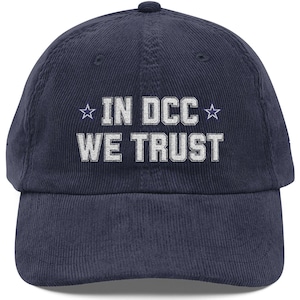 Cowboys Cheerleader Corduroy Cap, Thunder Dallas Cheerleaders Hat, DCC Trust Hat, Dallas Cheerleader Gift, Cowboys Game Day, Cheerleader Hat