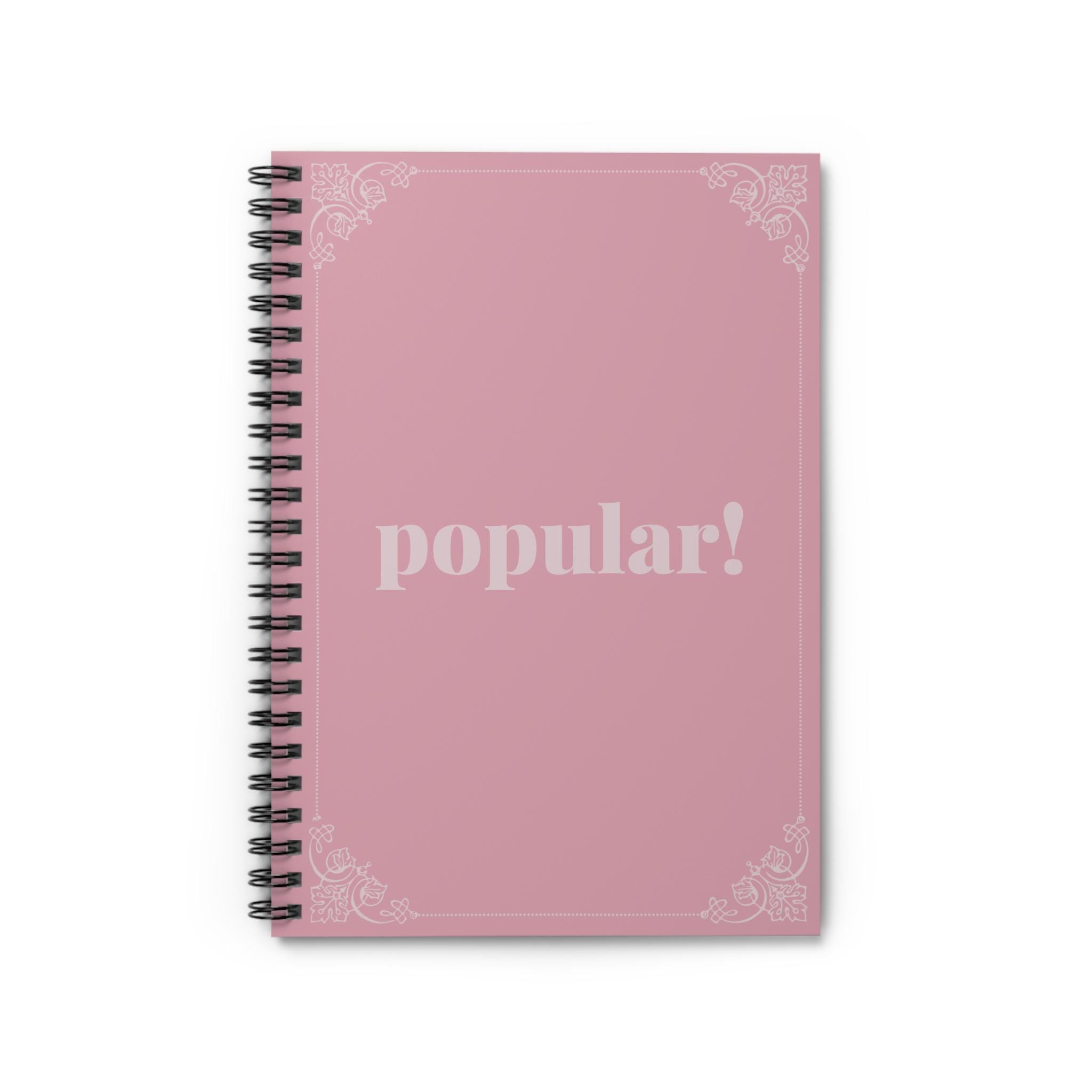 Feeling Wicked Notepad Popular Pink Wicked Notebook (spiral, Ruled Line), Wicked Journal ...