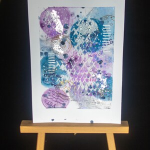 Original mixed media unframed art piece