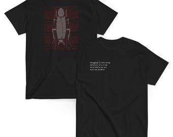 Koszulka „Debugowanie jest do bani” | Zabawny prezent dla programisty, humor detektywa ds. błędów