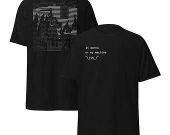 Zabawna koszulka dla programisty | Humor programistyczny „Działa na moim komputerze”