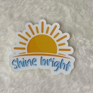 Good Vibes Sticker Shine Bright Positiviteit Inspirerend Citaat Sticker Motivatie: