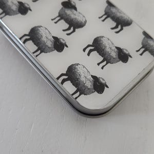 Sheep Notions Tin, Sewing, Knitting, Pill Box, Gift Card Tin, Mint Tin
