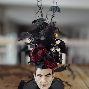 Dracula Halloween Centerpiece, Floral Arrangement, Decoration